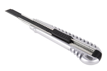 Cofan – Cúter Profesional de Aluminio | Hoja Negra SK2 | Bloqueo Automático | Zona Antideslizante | 9 mm y 18 mm